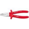 Stahlwille Tools VDE combination plier L.200 mm head chrome plated handles dip-coated insulation 65017200